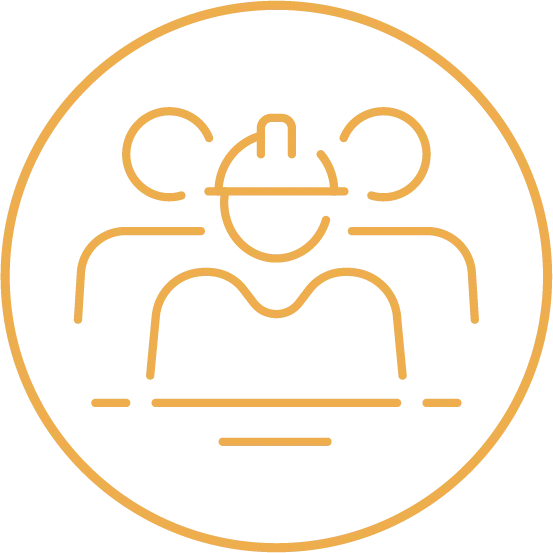 Pictogramme équipe technicien interne