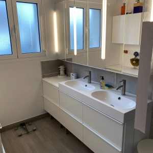 Installation meuble double vasque dans le Calvados