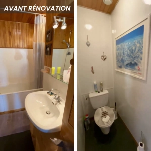 Salle de bain et WC avant rénovation