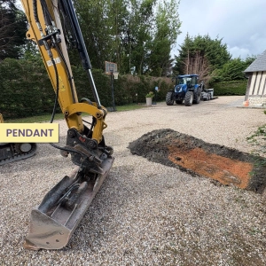 Début des travaux de terrassement