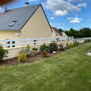 Embellissement d'un muret en moellons à Caen