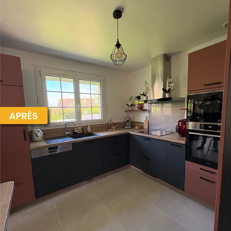 Rénovation cuisine moderne en Normandie