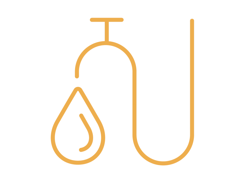Pictogramme robinet et goutte d'eau