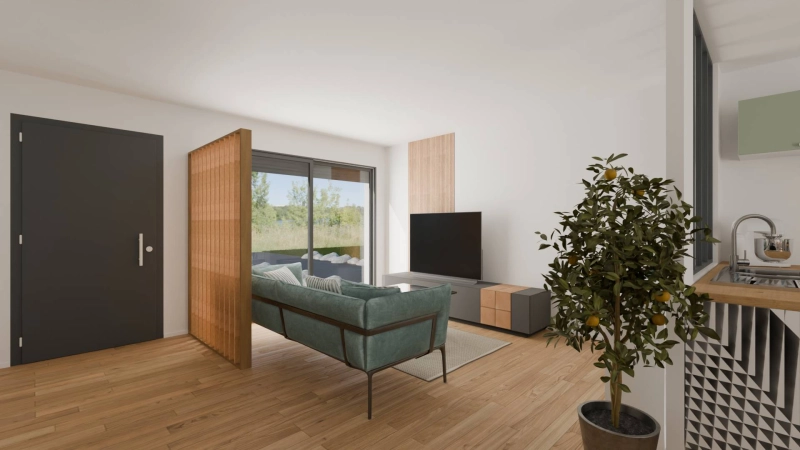 Modélisation 3D d'un salon